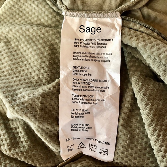 SURE FIT Sage Green Stretch Pique Chair (T-Cushion) and Ottoman Slipcovers NWOT - Picture 8 of 15